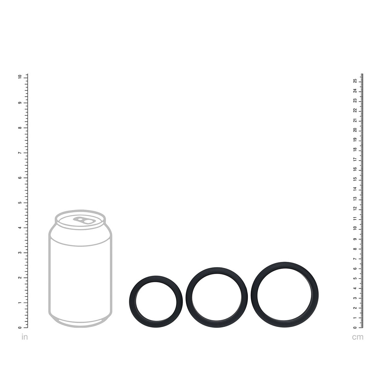 LEVELZ Wide O - Penisrengassetti, L/XL/XXL