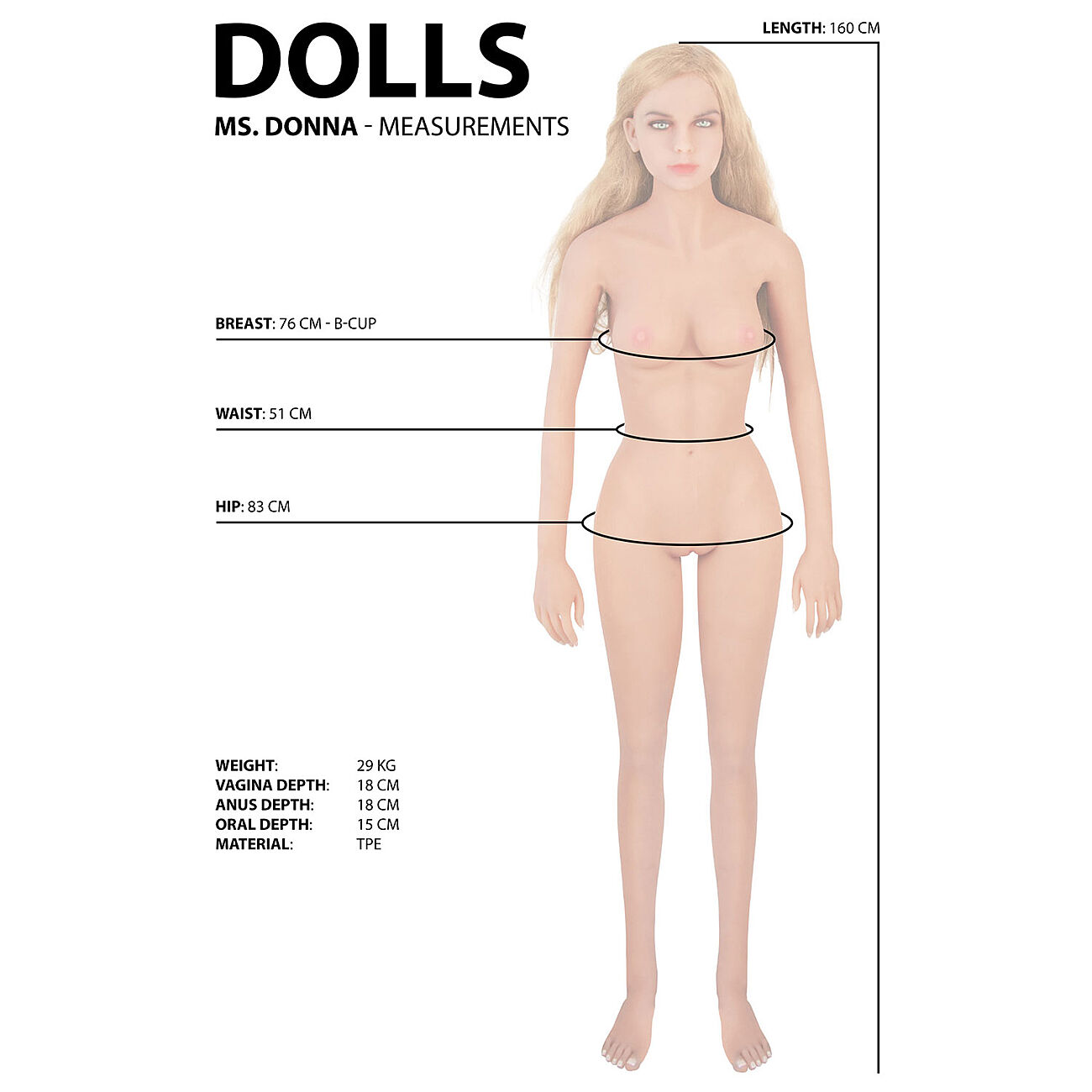 Shots Dolls Donna - Seksinukke