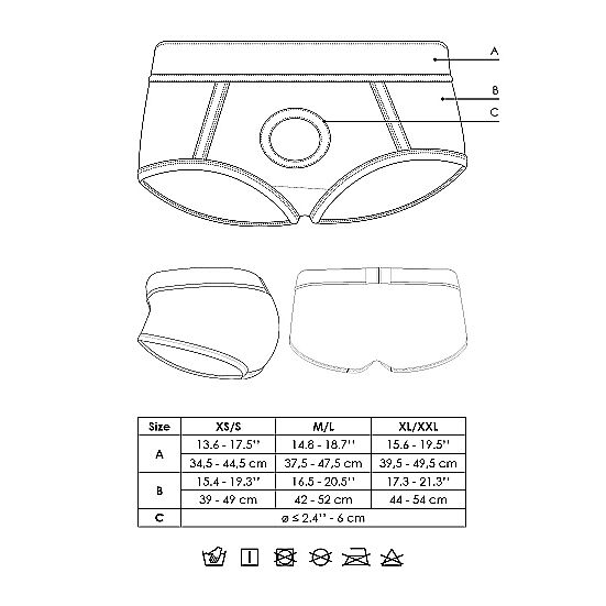 Ouch - Strap-on hipsterit kuulavibraattorilla