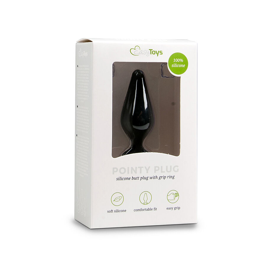 EasyToys Pointy Plug - Anaalitappi, musta
