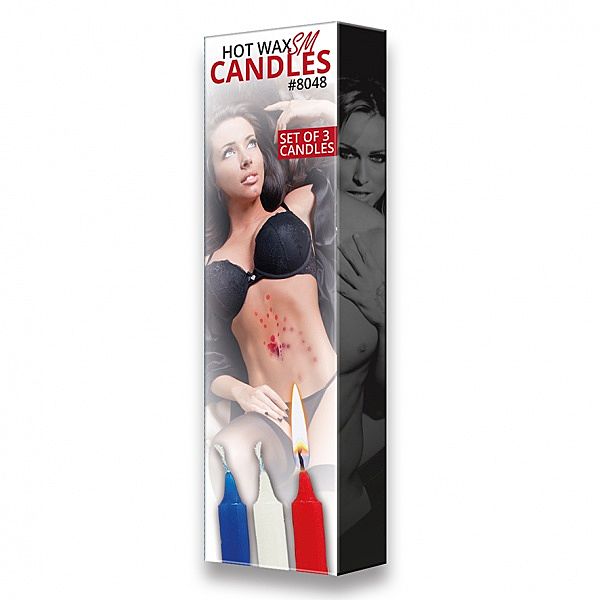Rimba Hot Wax SM Candle - Kuumavahakynttilt, 3 kpl