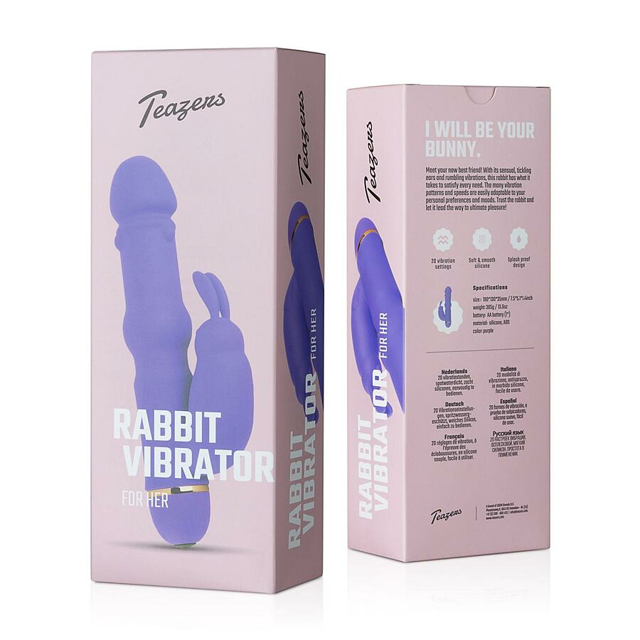 Teazers - Rabbit-vibraattori, lila