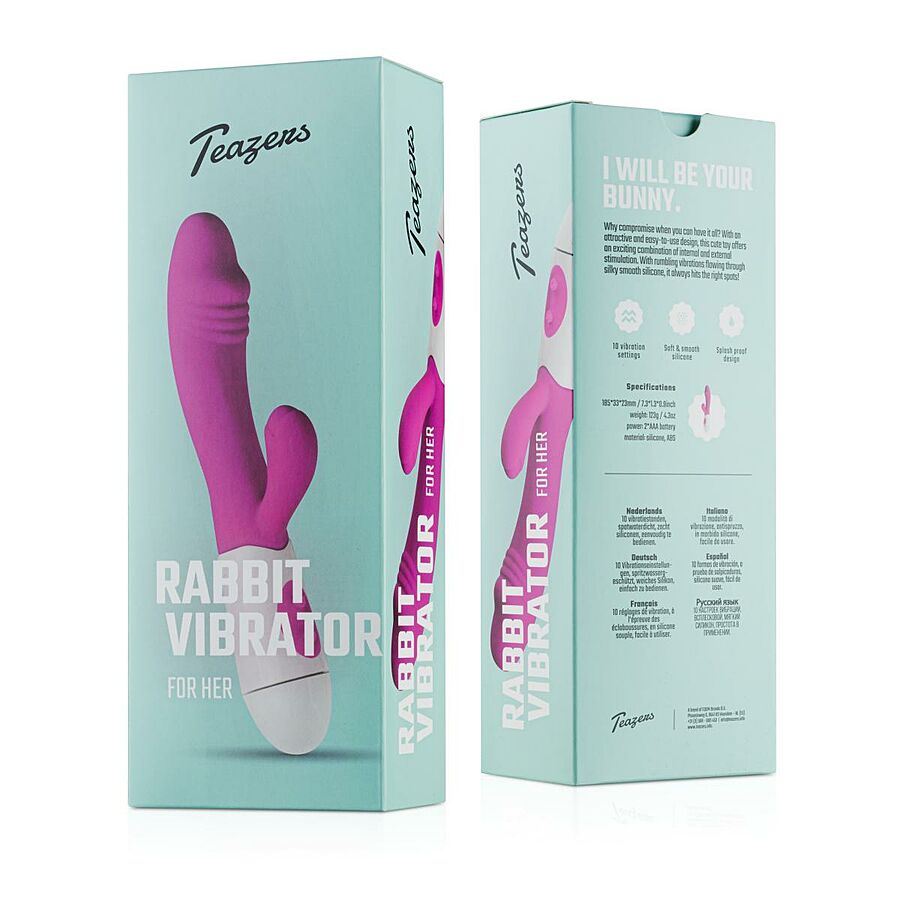 Teazers - Rabbit-vibraattori, pinkki