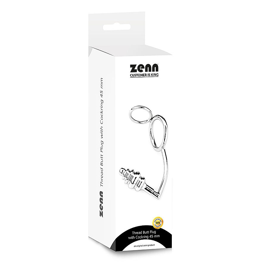 ZENN - Thread butt plug with cockring