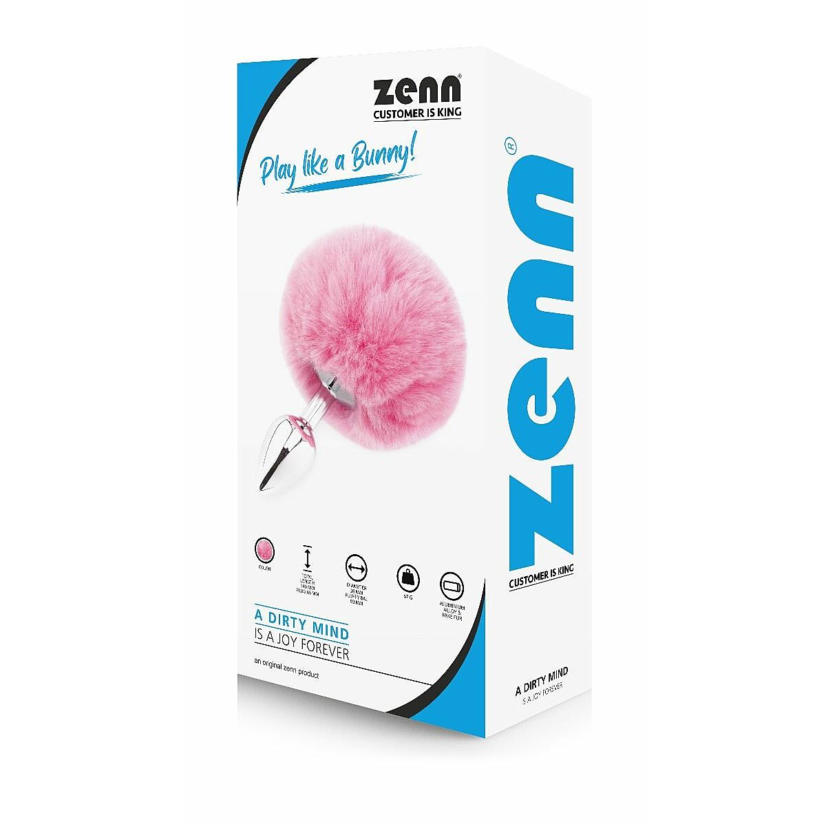 ZENN Deluxe - Pupun hnt anaalitappi, pinkki