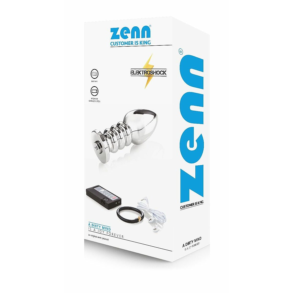 ZENN Thunder - Shkimpulsseja johtava penisrengas ja anaalitappi