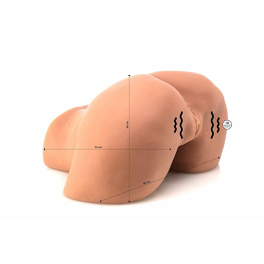 ZENN Pamela's Wild Shaking Ass - Tekovagina ja -anus v�rin�ill�