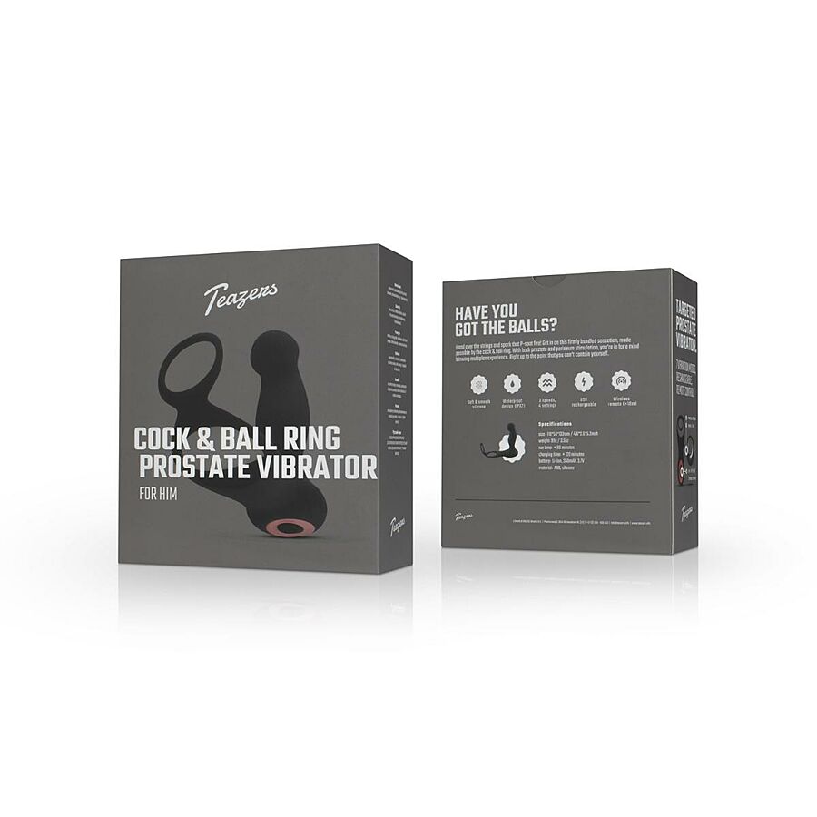 Teazers - Eturauhaskiihotin penis-kivesrenkaalla