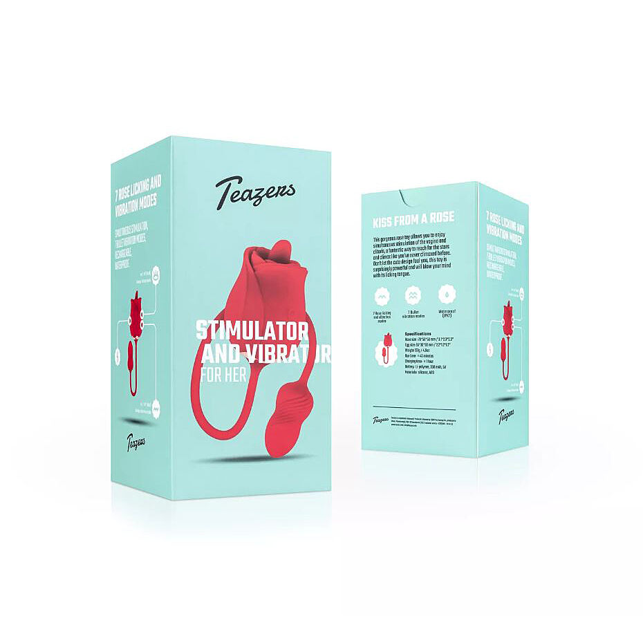 Teazers - Ruusu klitoriskiihotin & kuulavibraattori