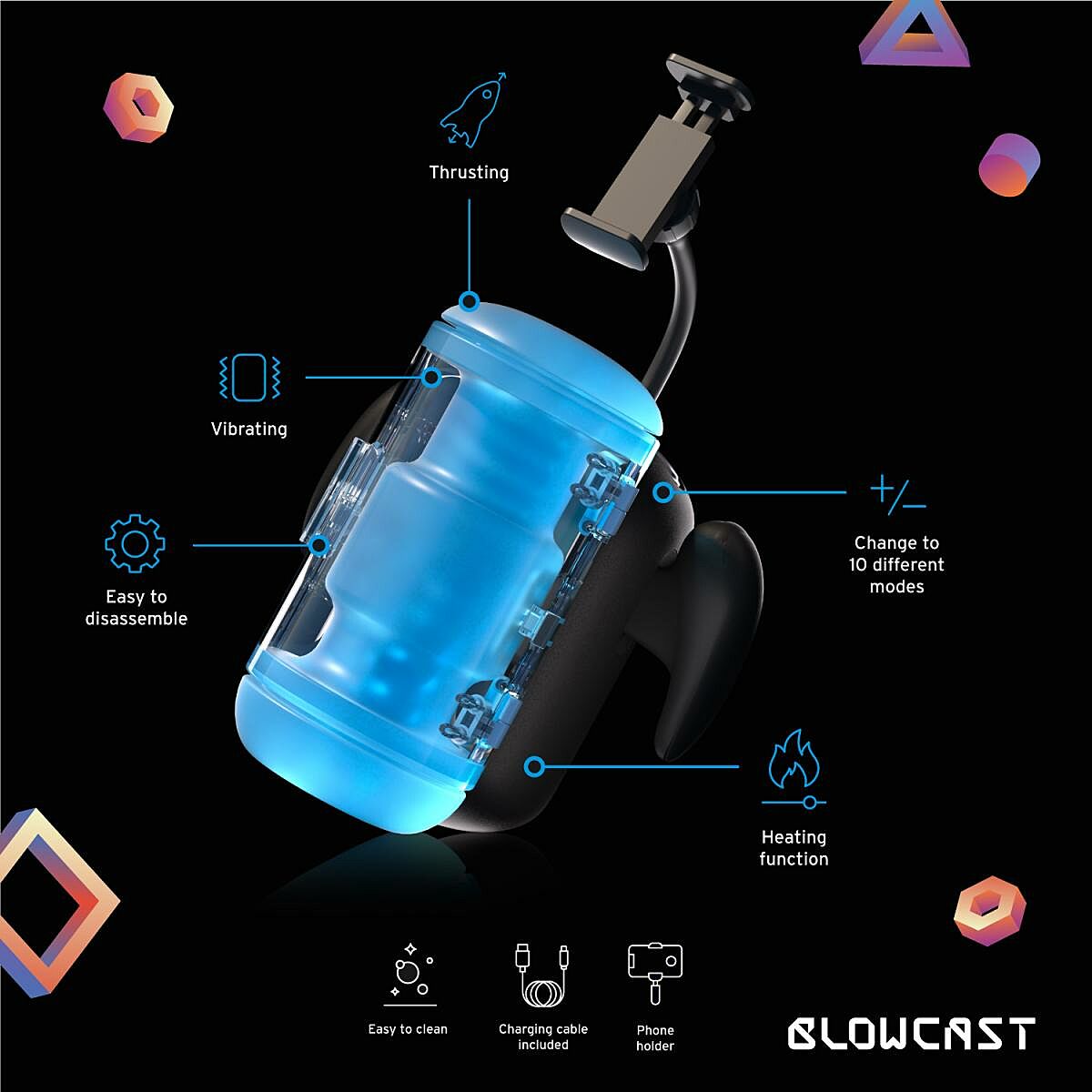 Blowcast Wingman Pro - Masturbaattori