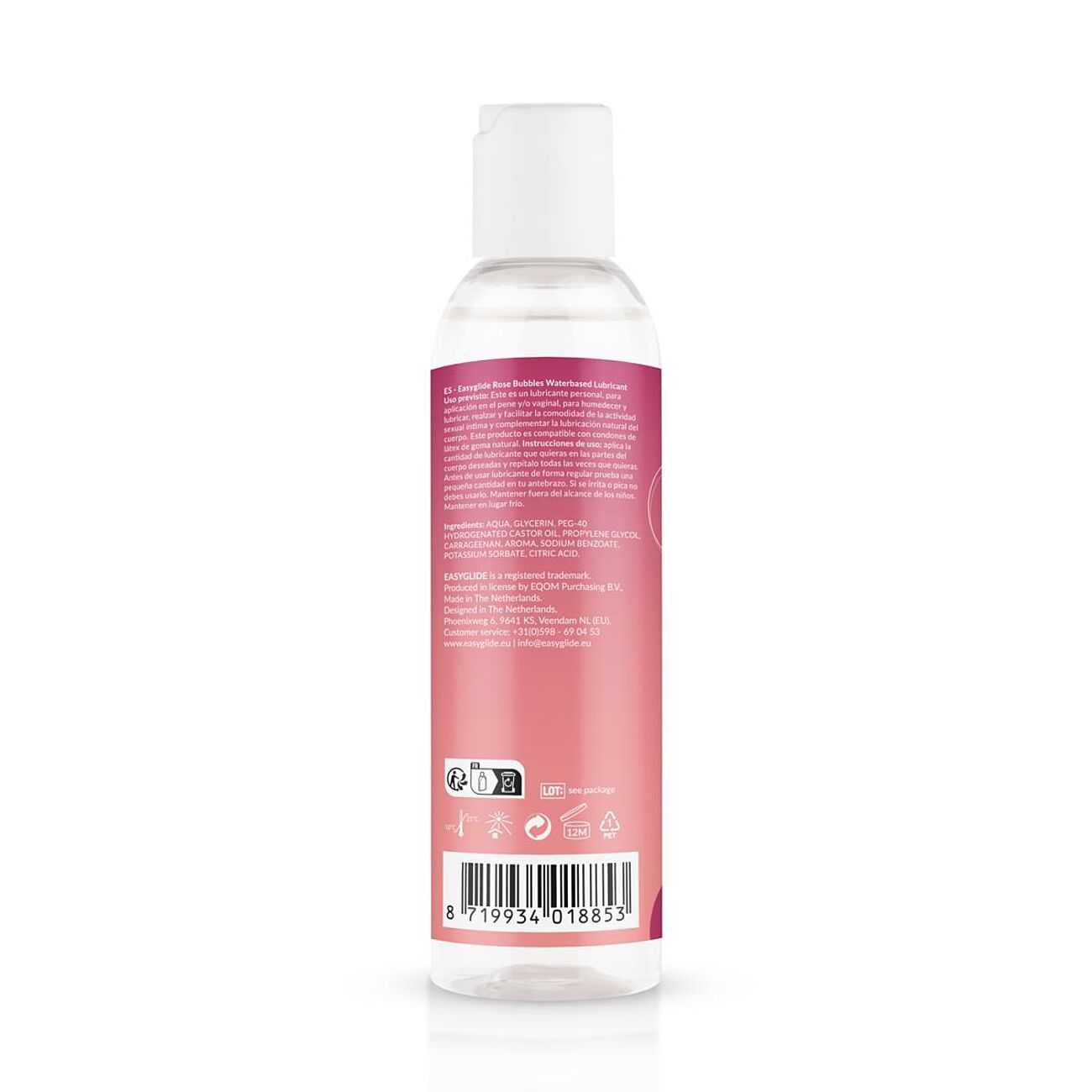 EasyGlide - Vesipohjainen liukuvoide, Rose Champagne, 150 ml