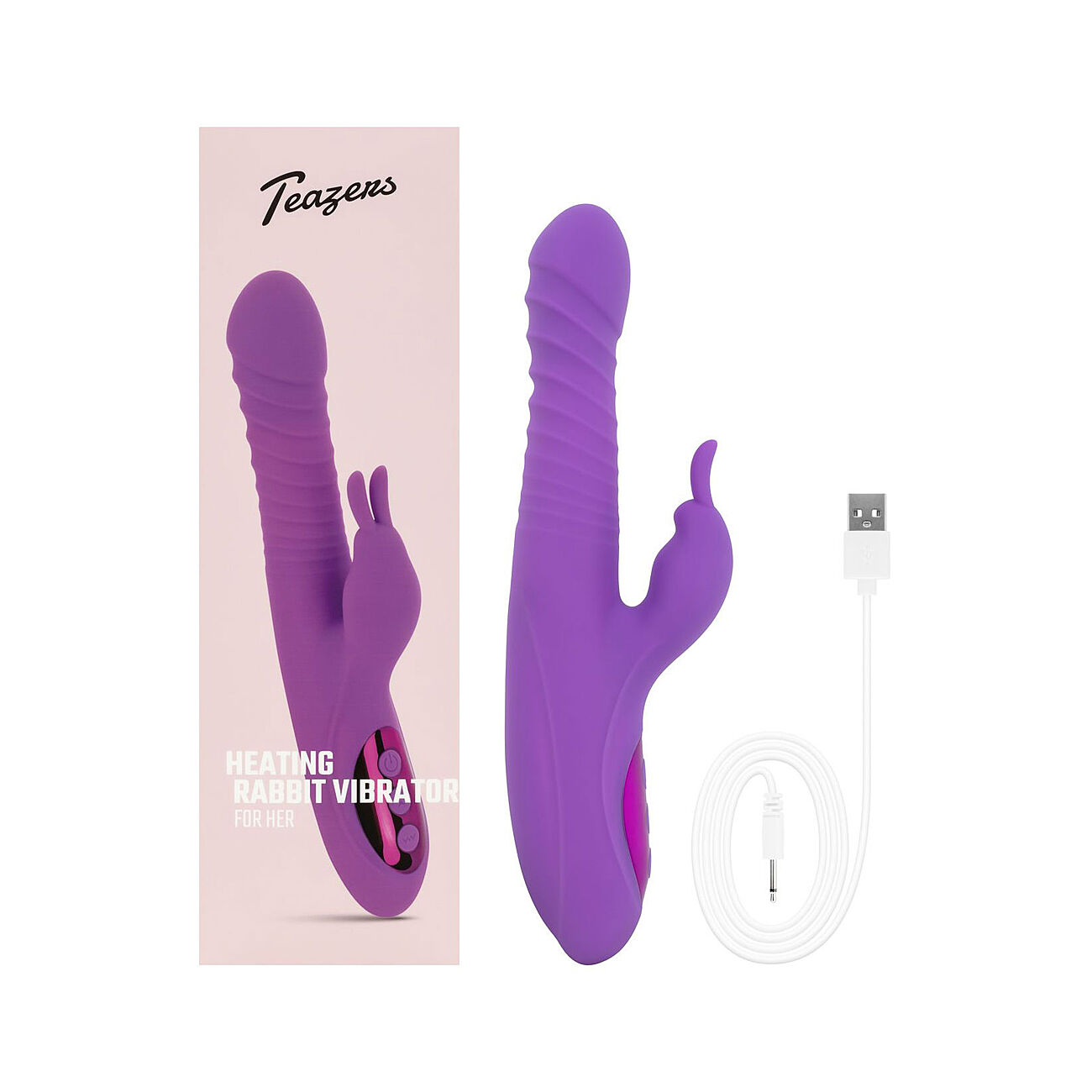 Teazers - Rabbit-vibraattori l�mp�toiminnolla