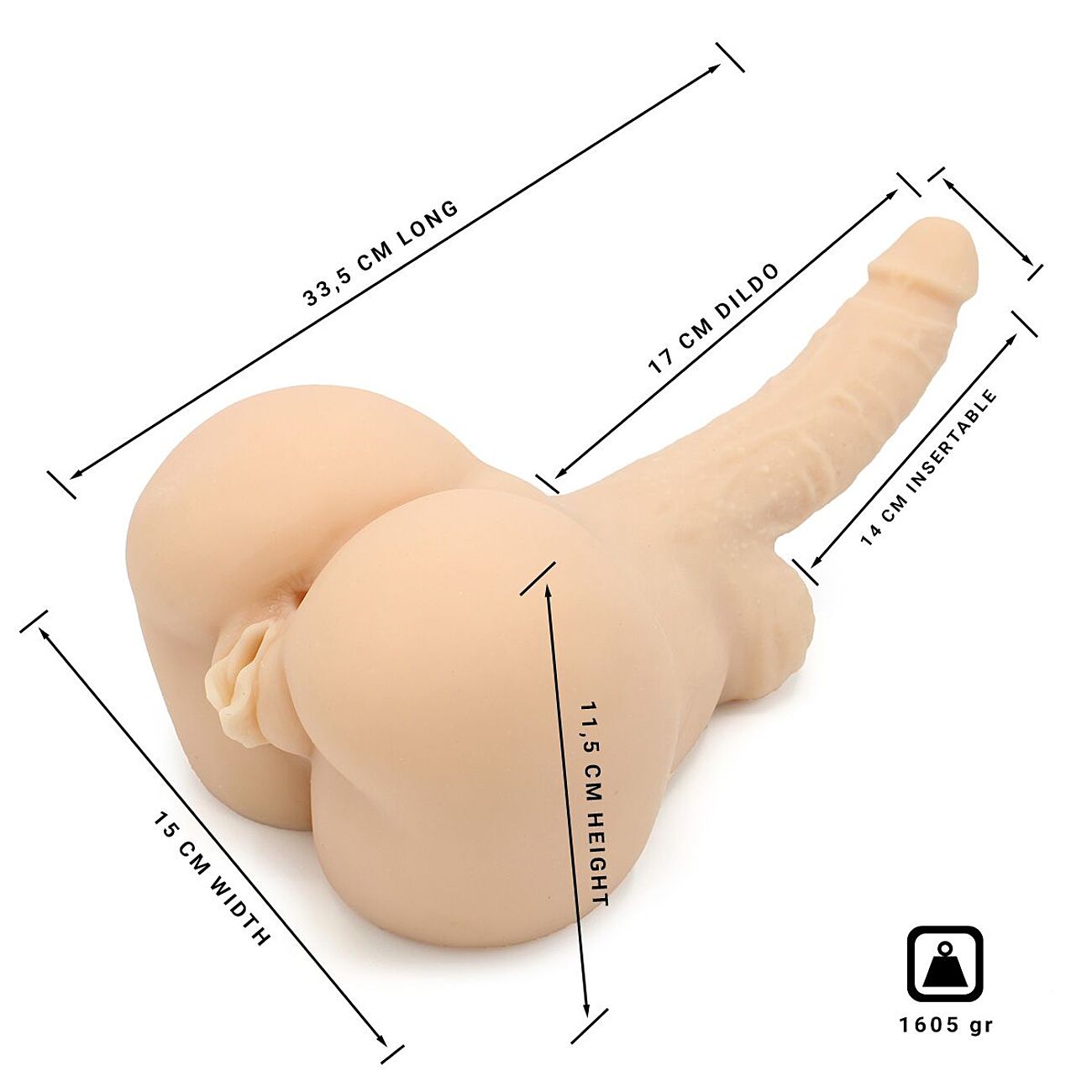 Kiotos Masturbator - Dildo, tekovagina- ja anus