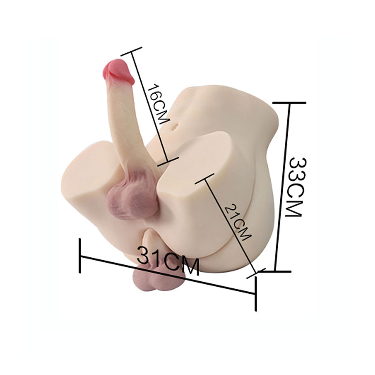 Kiotos Two Men - Tekoanus ja dildo