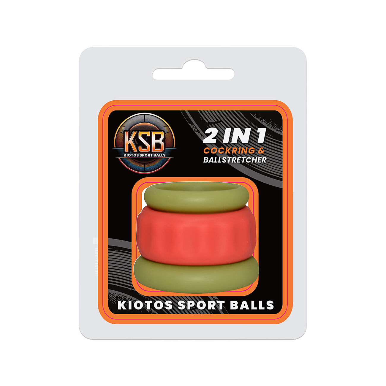 Kiotos KSB - Kahden penisrenkaan setti, vihre�-punainen