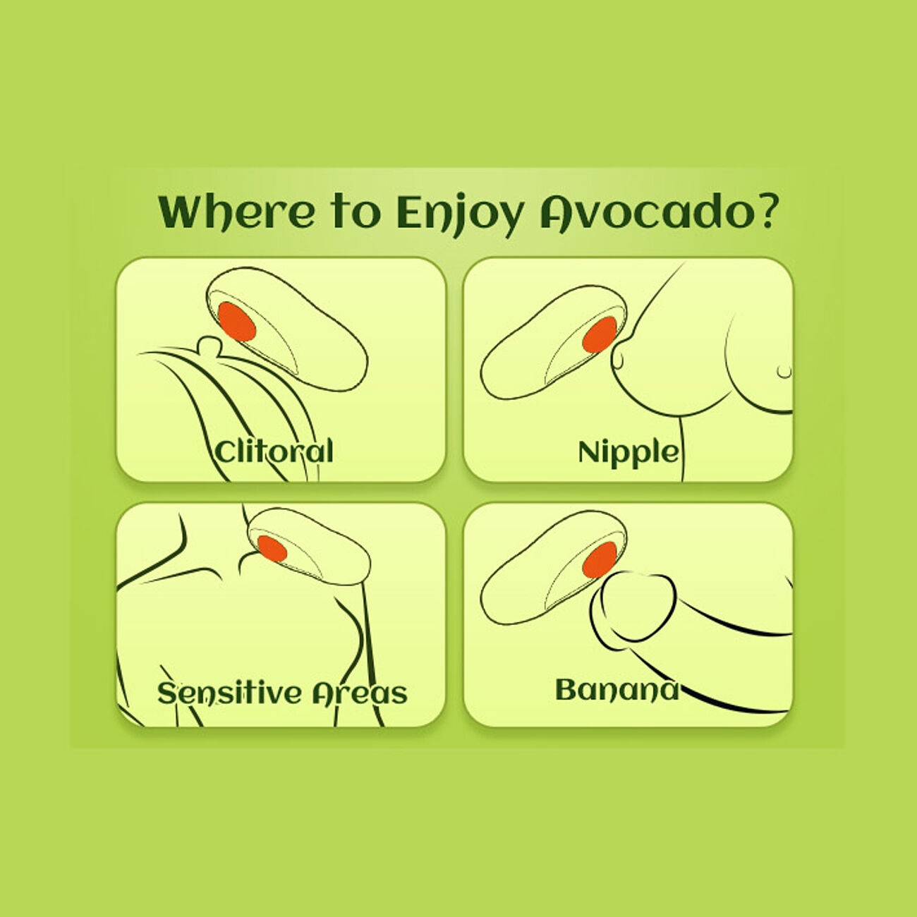 SOHIMI Avocado - Klitoriskiihotin vrinill