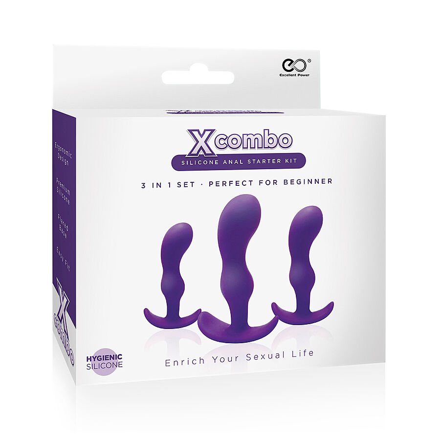 X Combo 3 in 1 Set - Anaalitappisetti aloittelijoille