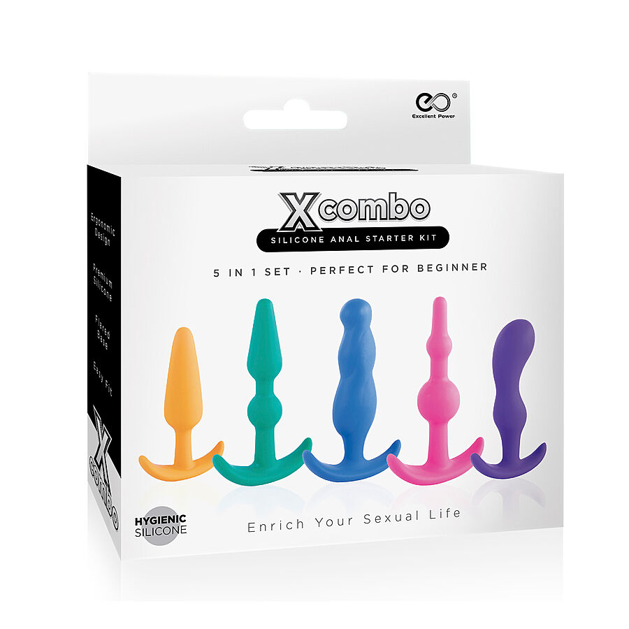 X Combo 5 in 1 Set - Anaalitappisetti aloittelijoille