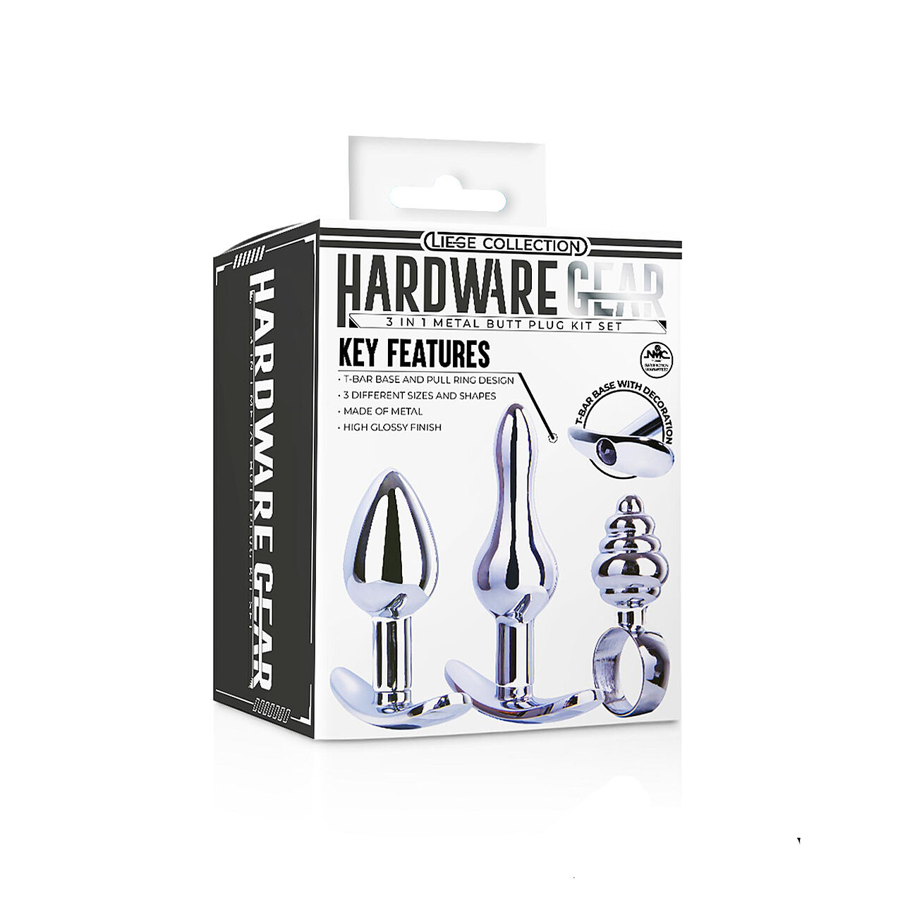 Hardware Gear - Metalliset anustapit, 3 kpl