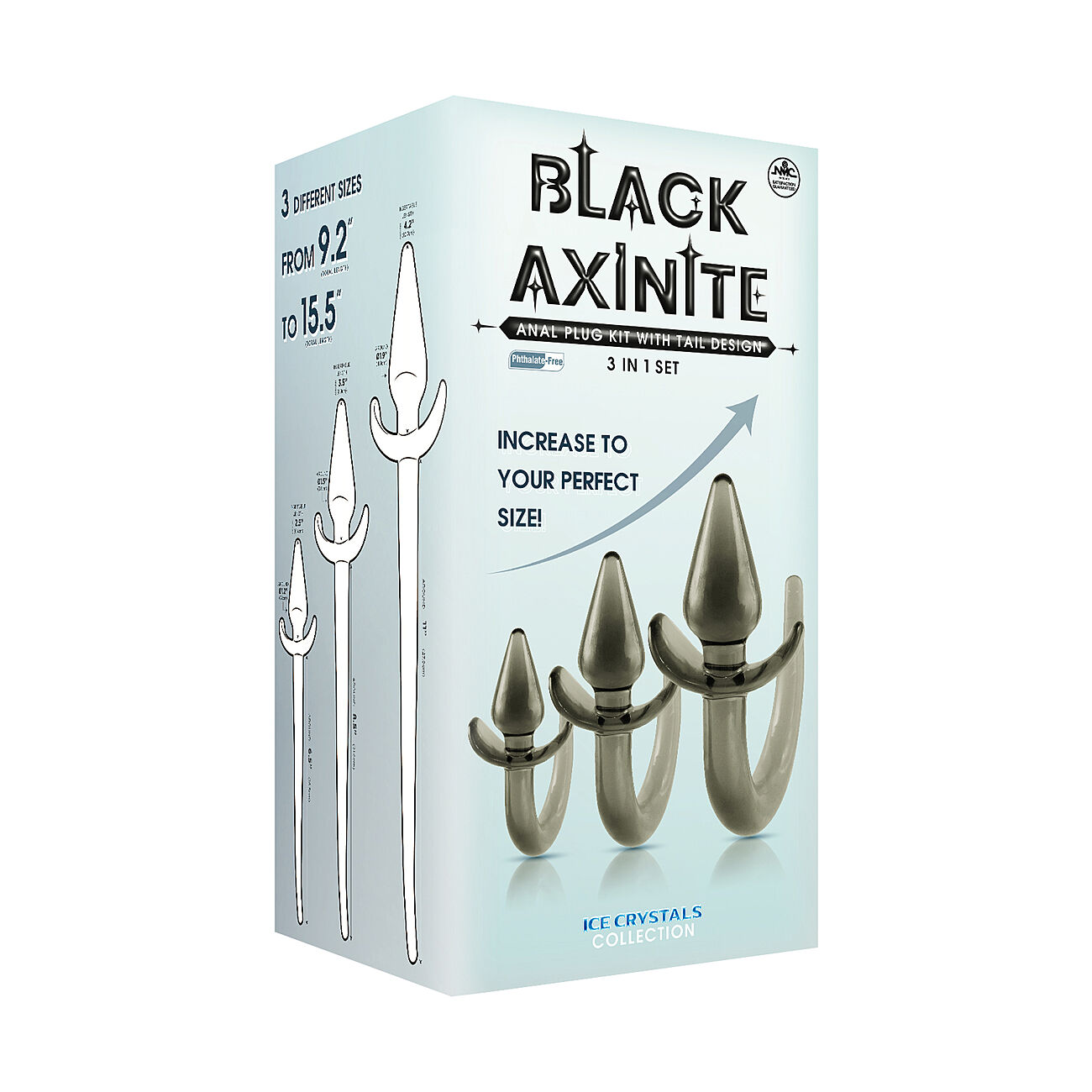 Black Axinite - 3 in 1 Anaalitappisetti hnnll