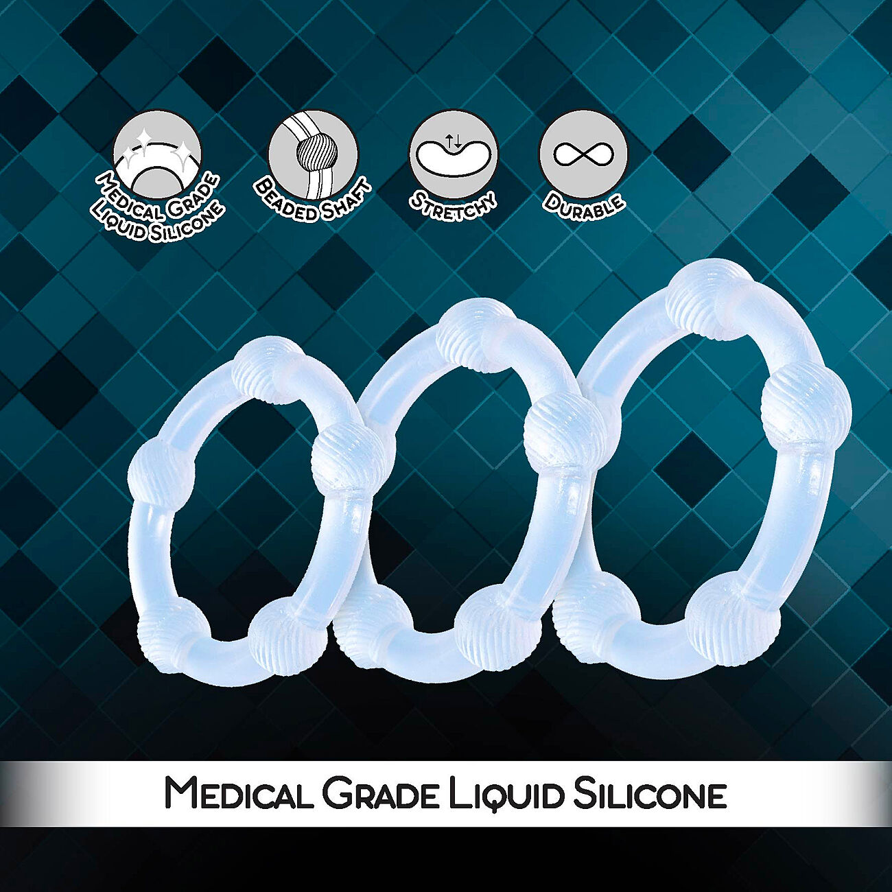 Lasting Love Ring - Penisrengassetti, 3 kpl