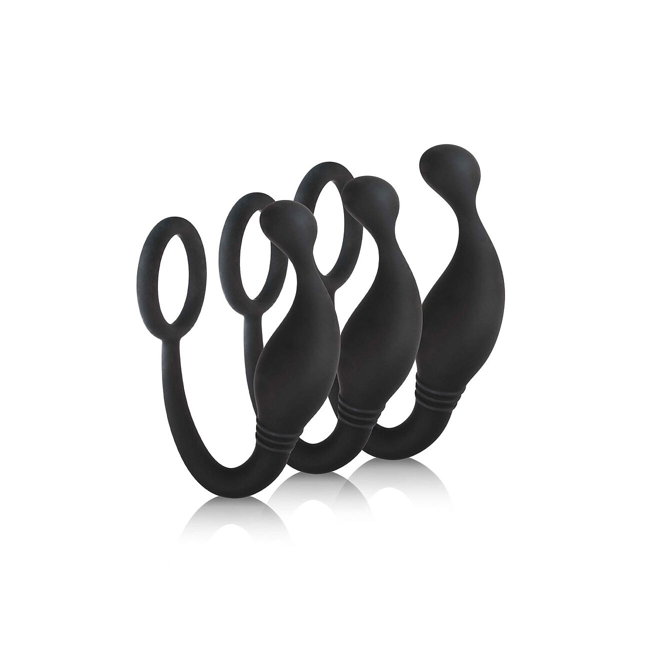 Jet Horny - Prostatastimulaattori penisrenkaalla, 3 kpl