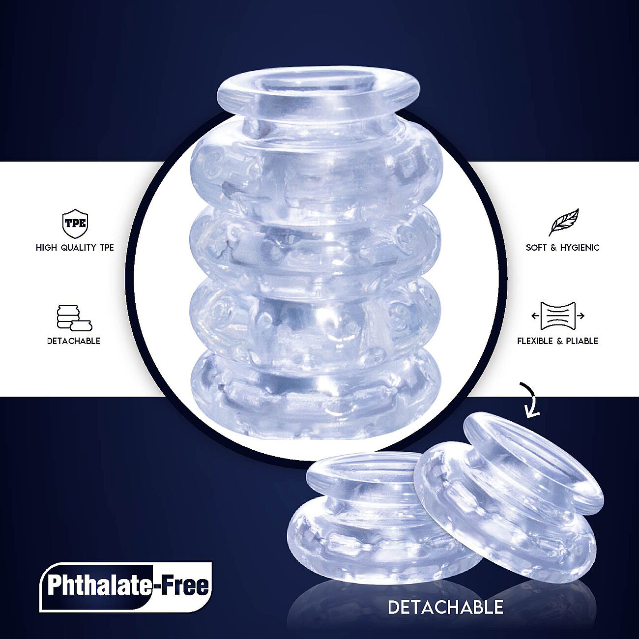 Sexnut - 4-osainen penetraatiorengas