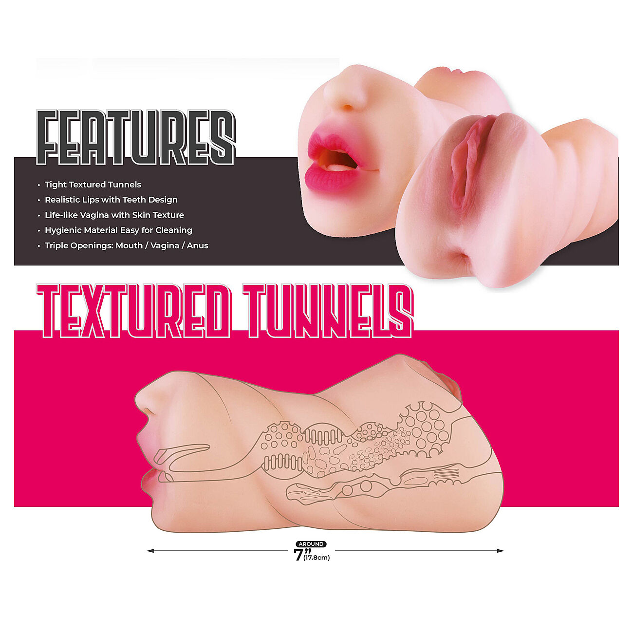 Moist & Surge - Kaksipinen masturbaattori