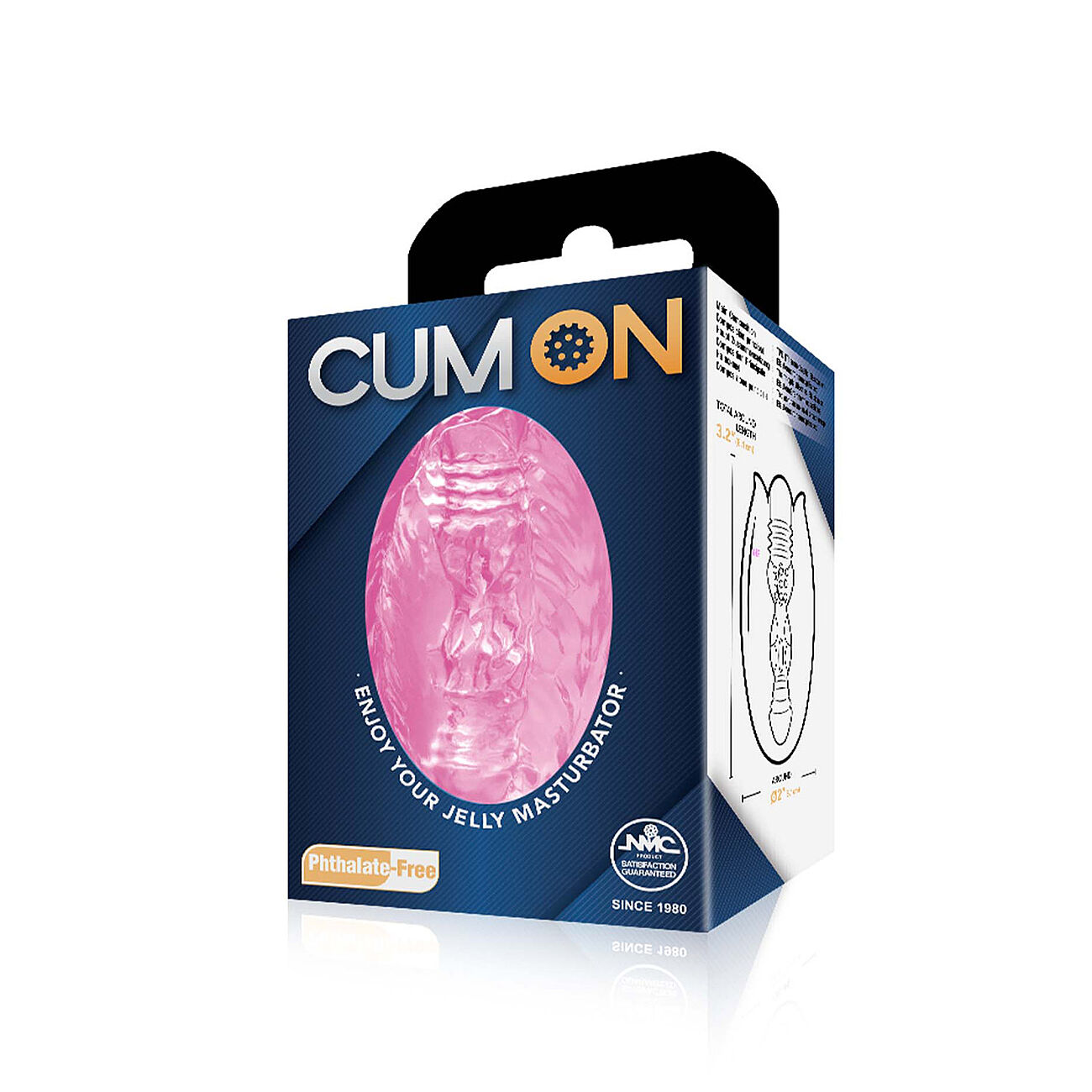 CUM ON - Jelly masturbaattori, pinkki