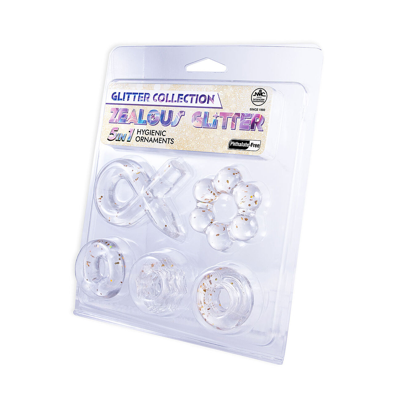 Nanma Glitter Collection - Penisrengassetti, 5 kpl