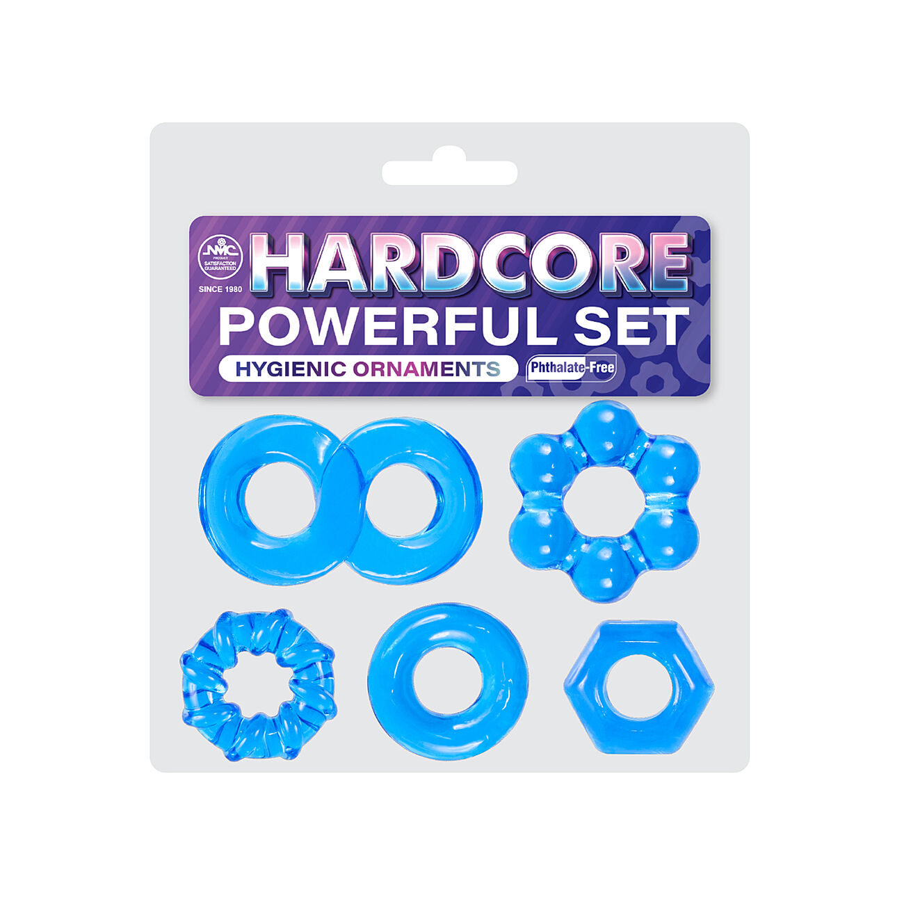 Powerfull Set - Penisrengassetti, sininen