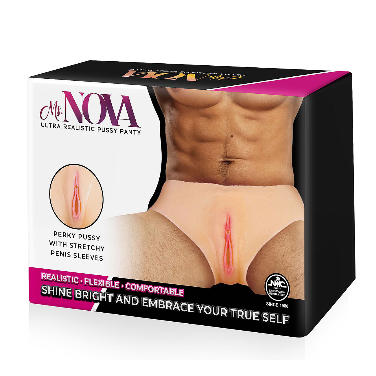 Ms. NOVA - Silikoniset vaginahousut virtsa-aukolla
