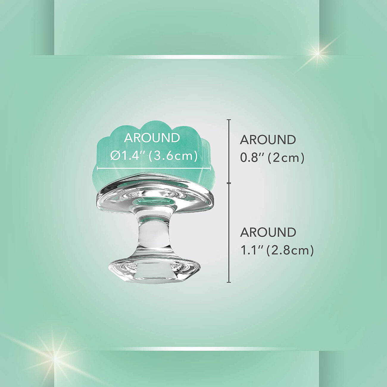 Lady Bits - Klitoriskiihotin, turkoosi