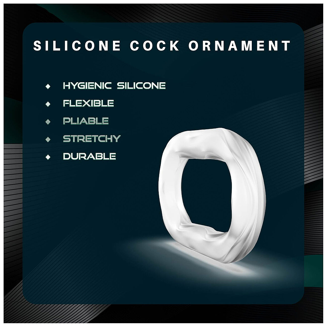 Nanma The Mightier - Silikoninen penisrengas, sile�