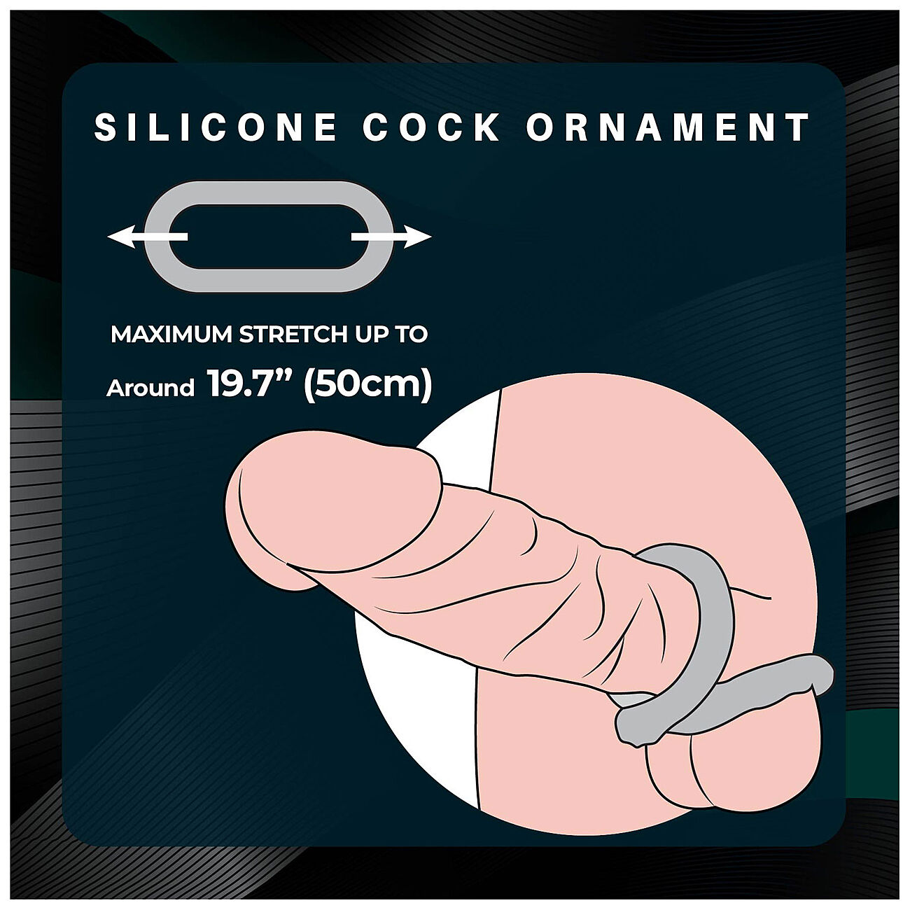 Nanma The Mightier - Silikoninen penisrengas, sile�