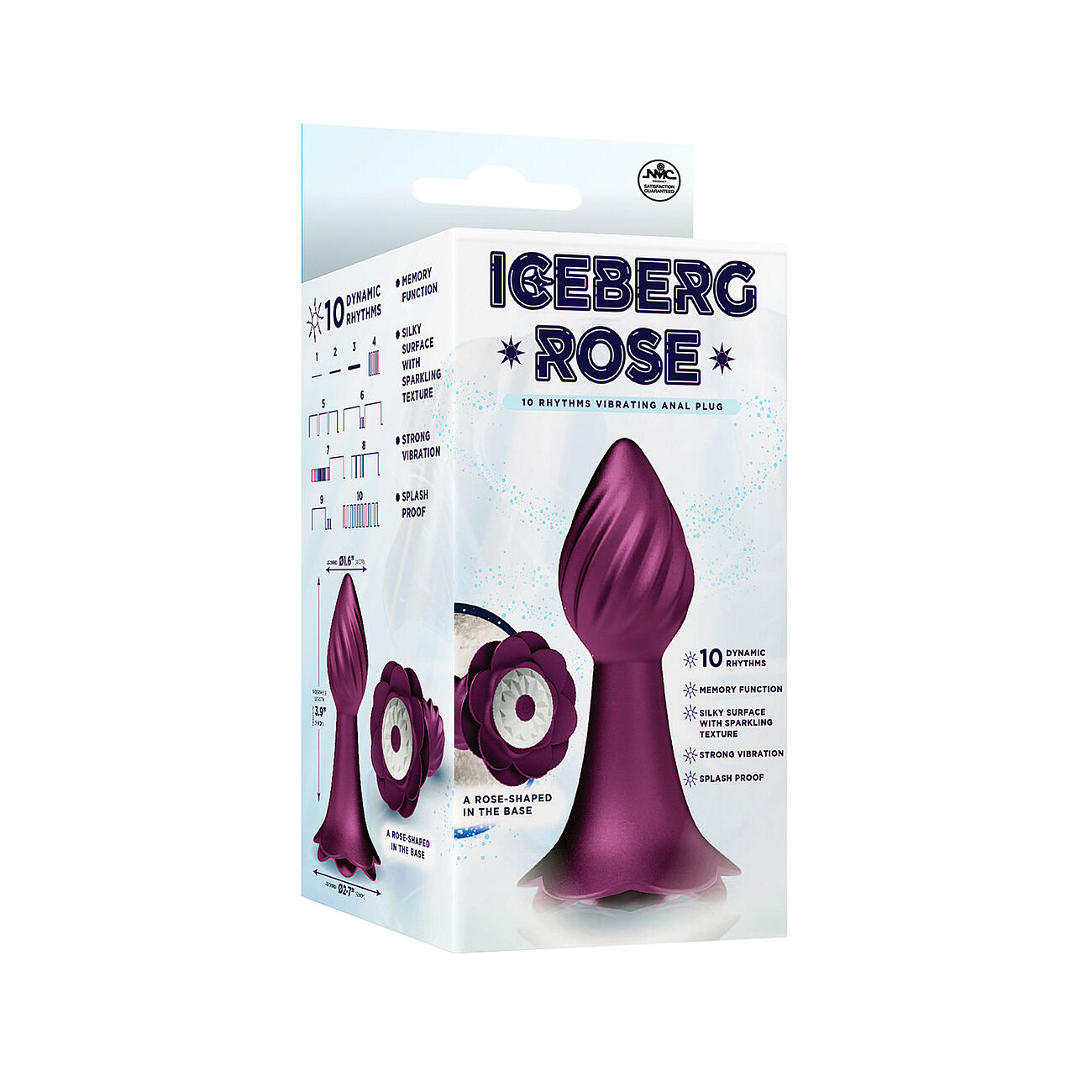 Iceberg Rose - Moottoroitu anaalitappi, purppura