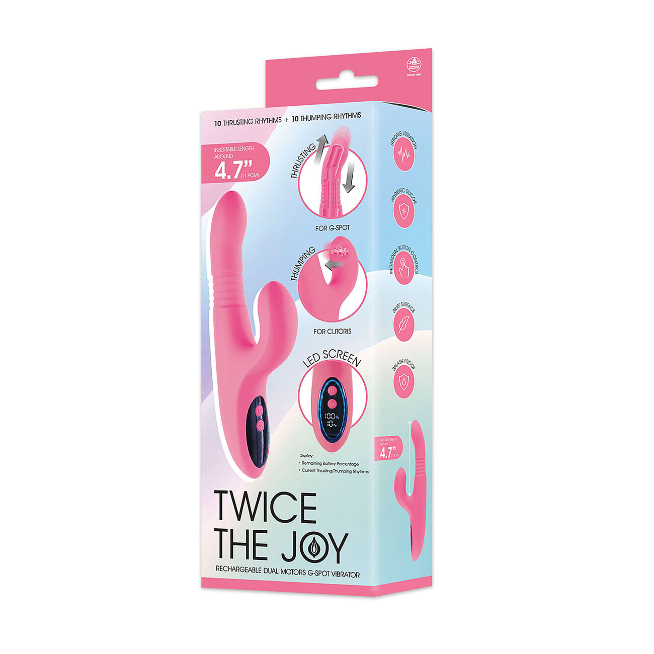 Nanma Twice the Joy - Vibraattori klitoriskiihottimella