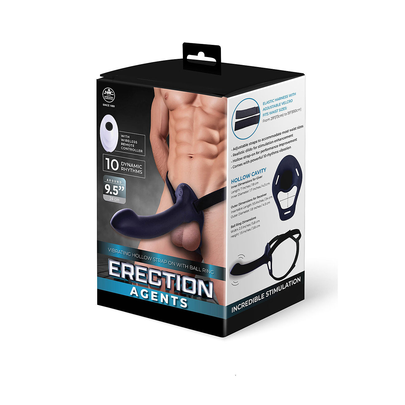 Erection Agents - Moottoroitu ontto strap-on tekopenis