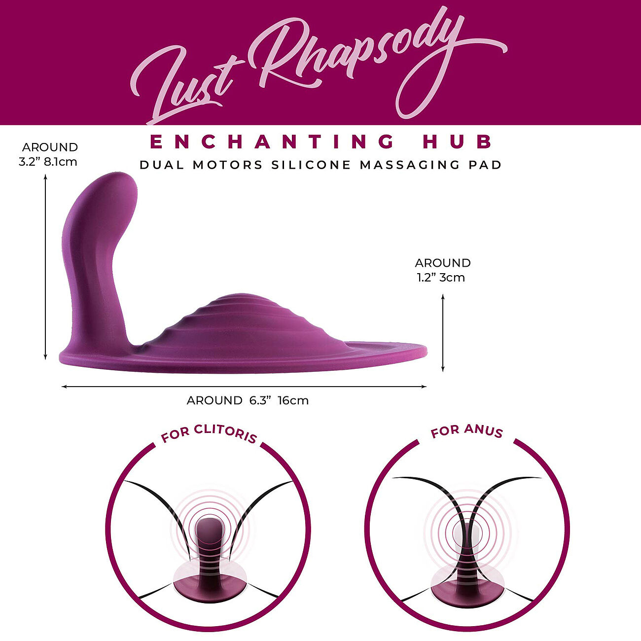 Lust Rhapsody - V�risev� silikonialusta kauko-ohjaimella