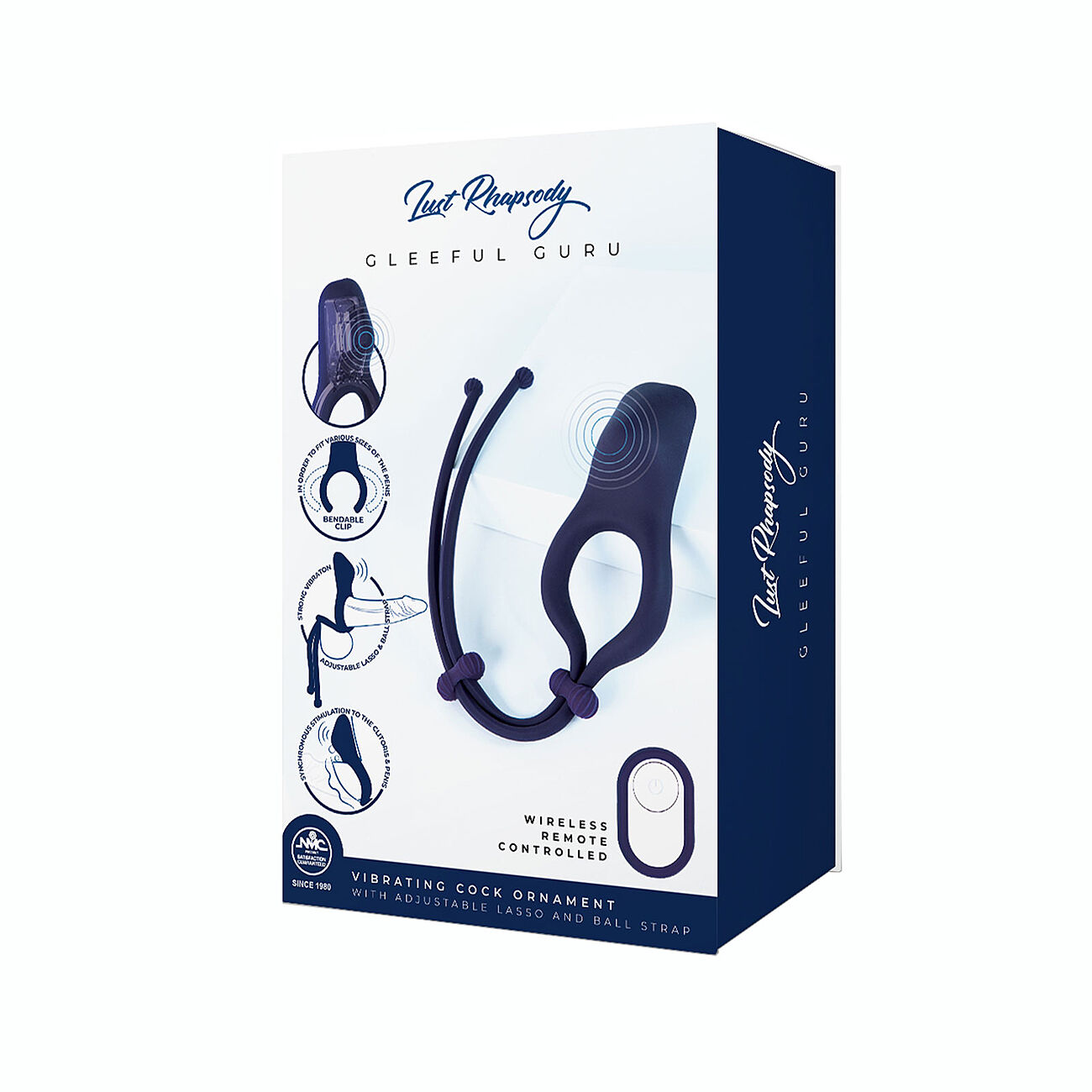 Lust Rhapsody - V�risev� ja s��dett�v� penisrengas kauko-ohjaimella