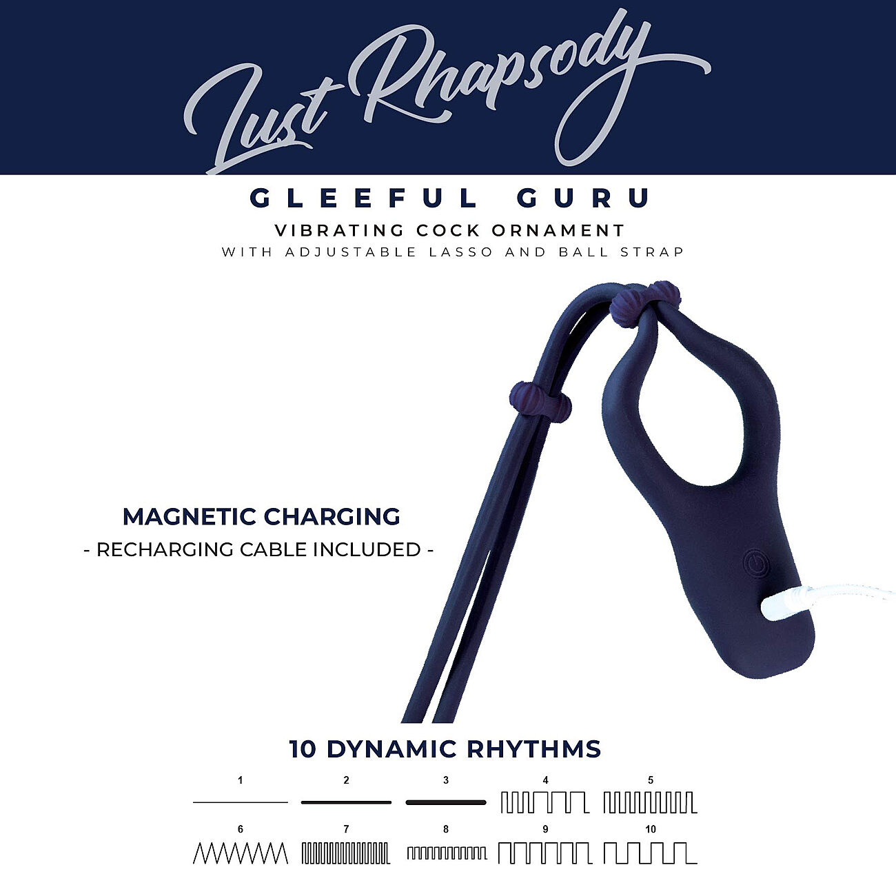 Lust Rhapsody - V�risev� ja s��dett�v� penisrengas kauko-ohjaimella