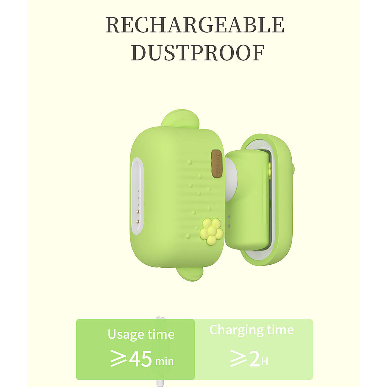 KOVIDA - Imev klitoriskiihotin desinfioivalla kotelolla, vihre