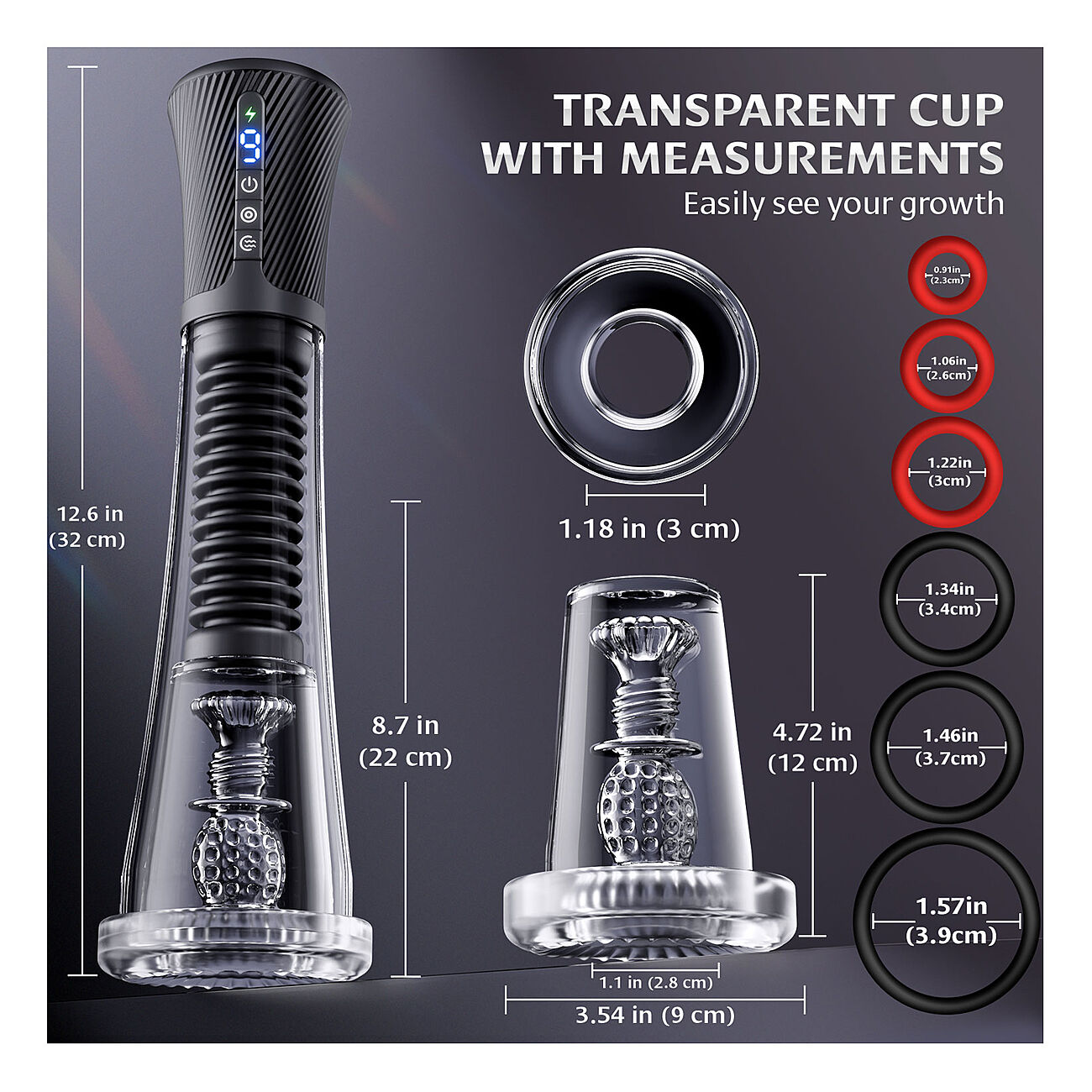 SOHIMI Lach - Masturbaattori/penispumppu v�rin�ill�