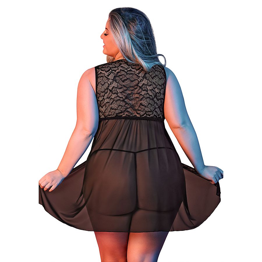 Exposed - Fly Away Baby Doll & G-String Set, QS