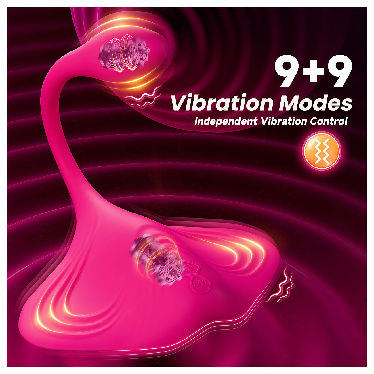 SOHIMI Manta - Vrisev silikonialusta anaalikiihottimella