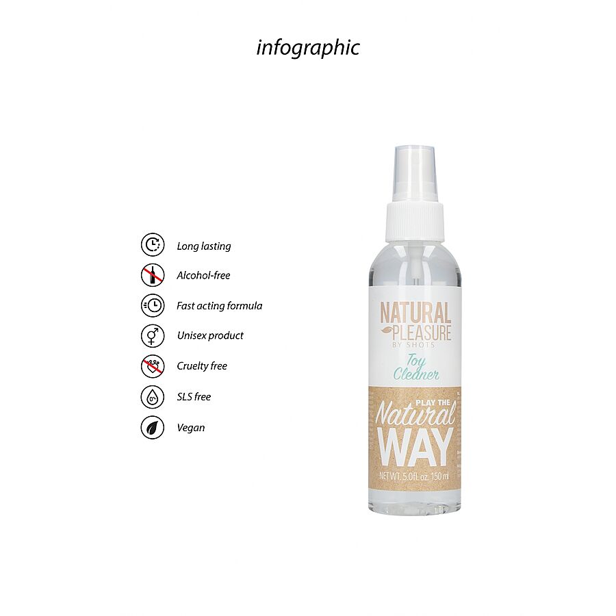 Natural Pleasure Toy - Puhdistusaine, 150 ml