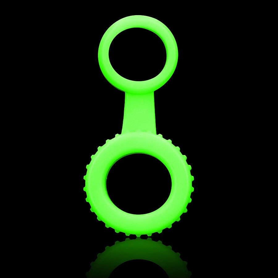 Ouch - Pime�ss� hohtava penis-kivesrengas