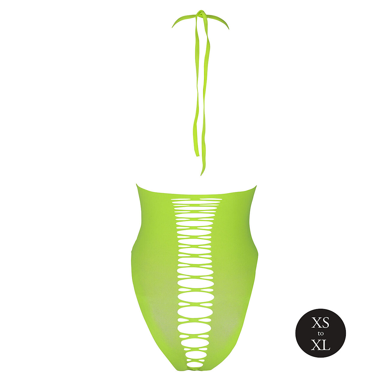 Ouch - UV-valossa hohtava halterneck-body, vihre