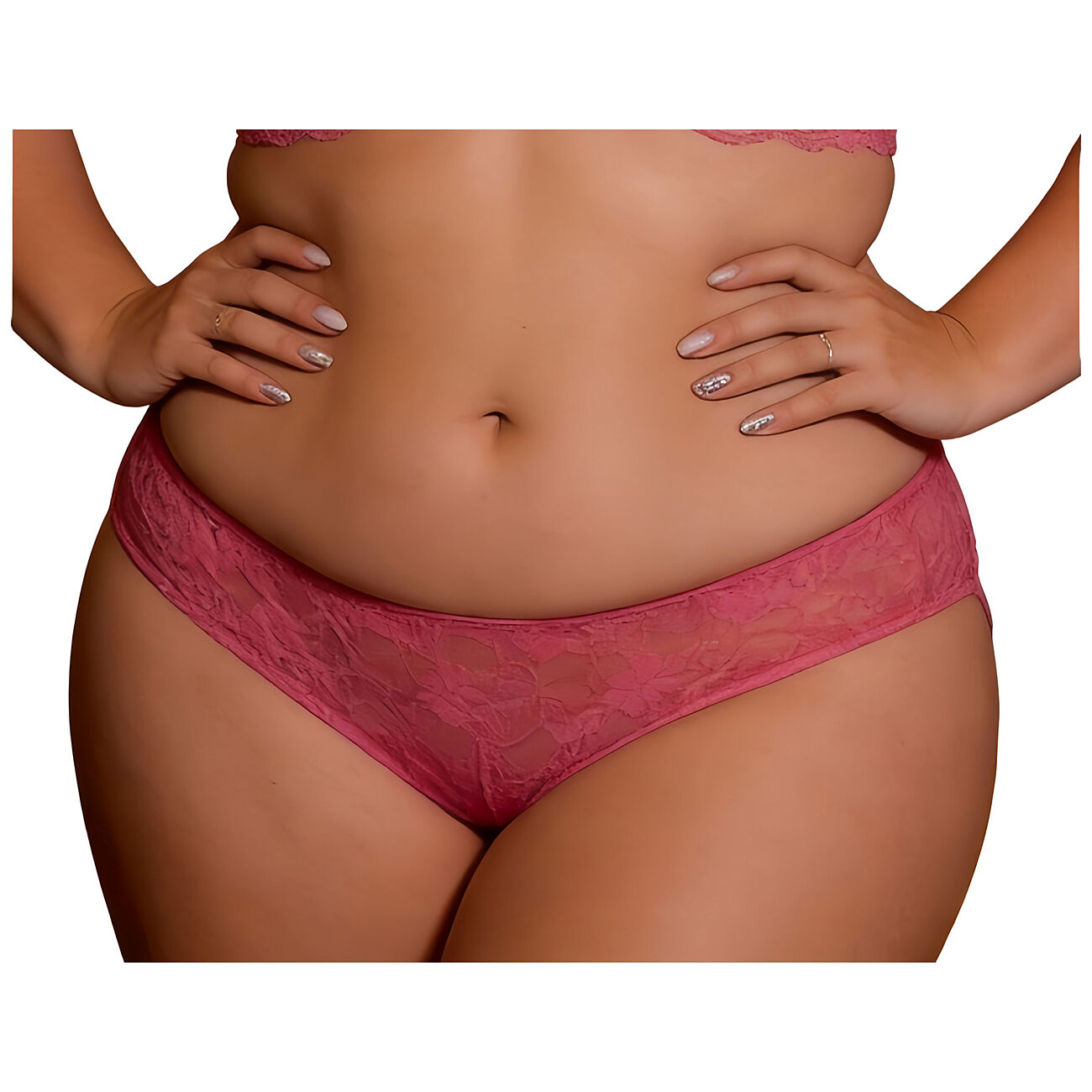 OhYeah - Naisten pitsiset alahalkiotangat, Plus Size