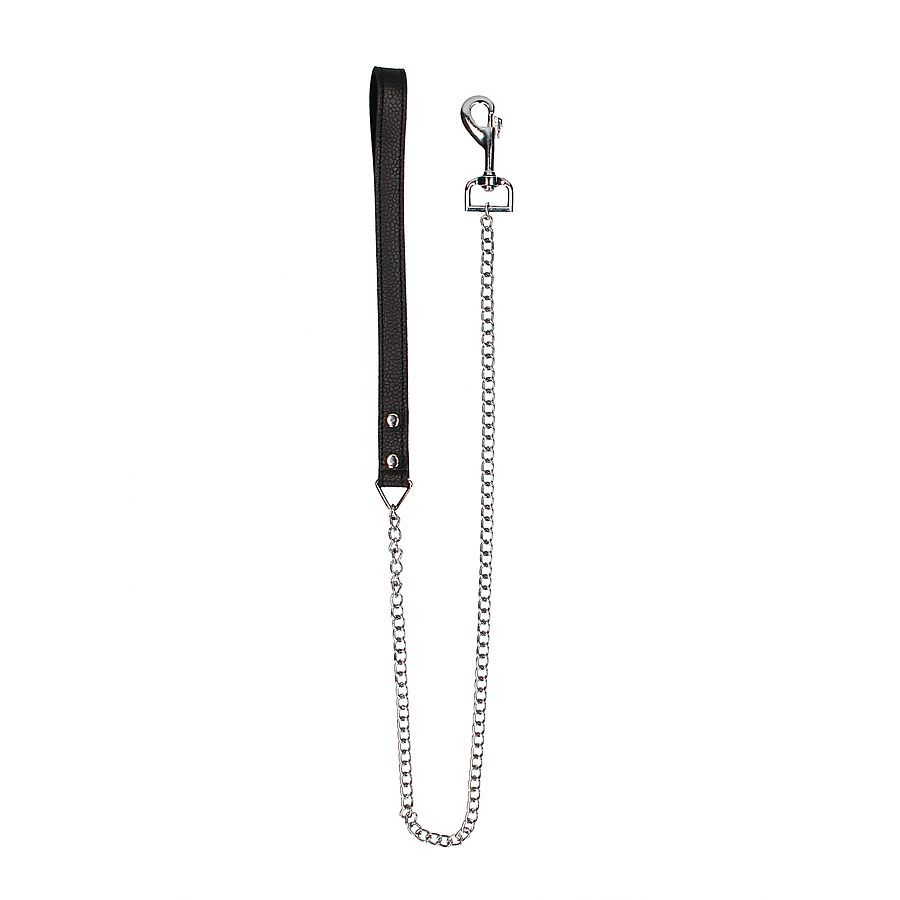 PAIN - Leather handle chain lead